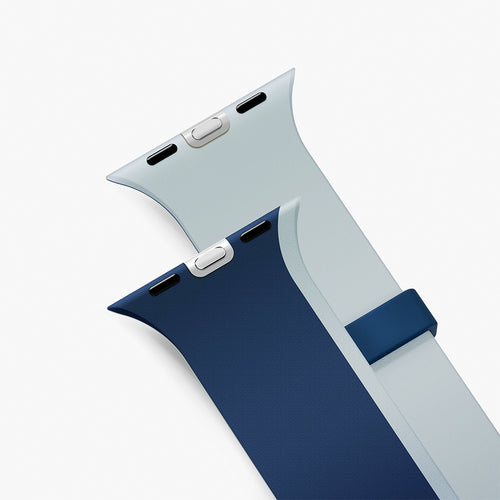 Uniq Revix IV 49/46/45/44mm Marine Blue/Pale Aqua Reversible Magnetic Apple Watch Strap