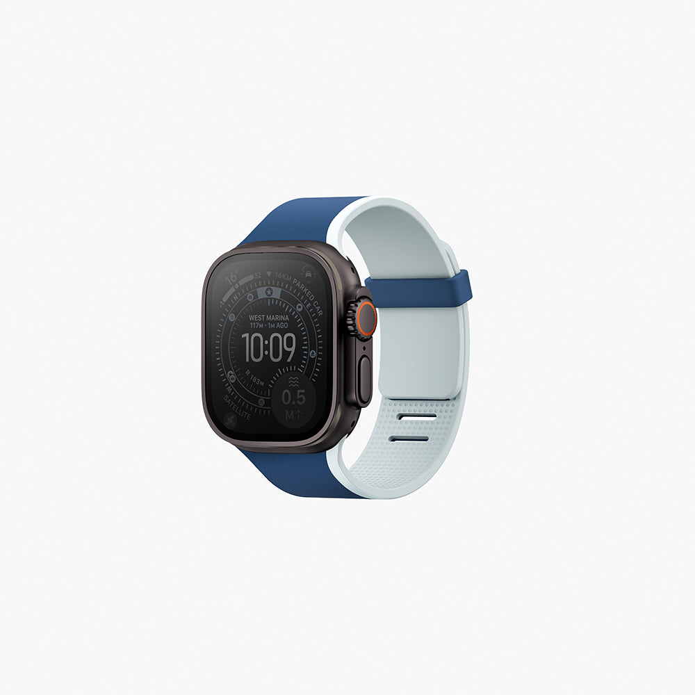 Uniq Revix IV 49/46/45/44mm Marine Blue/Pale Aqua Reversible Magnetic Apple Watch Strap