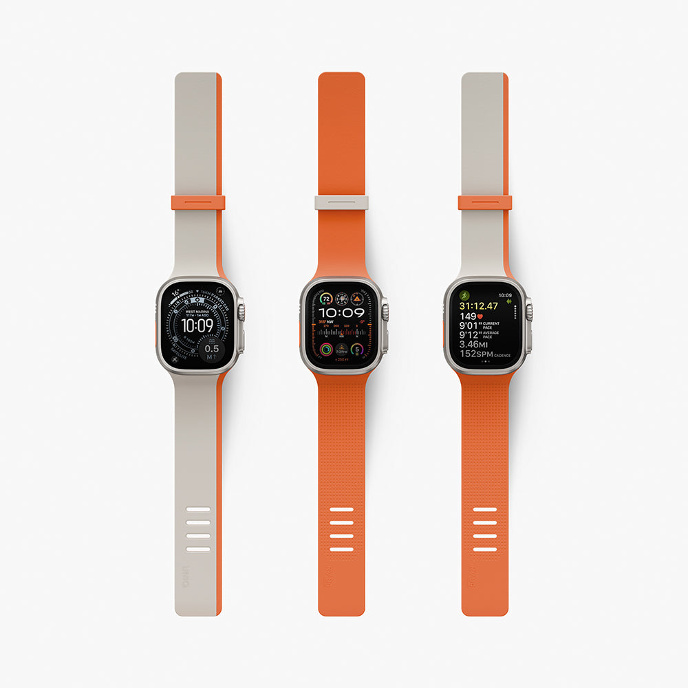 Uniq Revix IV 49/46/45/44 Clay/Volt Orange Reversible Magnetic Apple Watch Strap