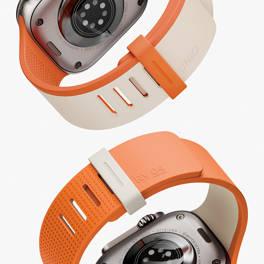 Uniq Revix IV 49/46/45/44 Clay/Volt Orange Reversible Magnetic Apple Watch Strap