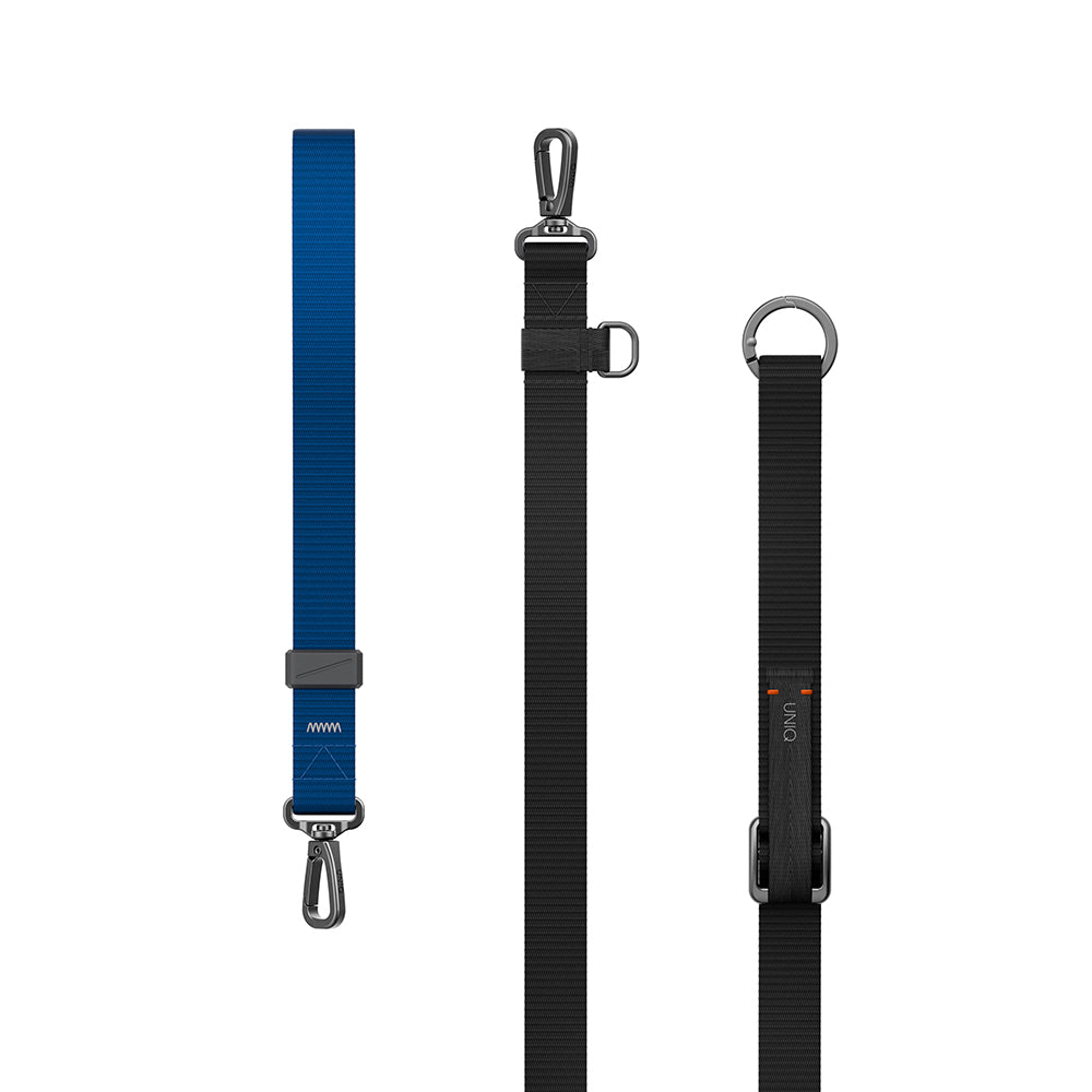 Uniq Vista Flex 2-in-1 Lanyard and Hand Strap - Black / Deep Blue