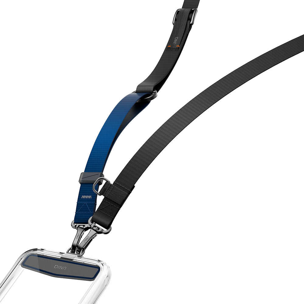 Uniq Vista Flex 2-in-1 Lanyard and Hand Strap - Black / Deep Blue