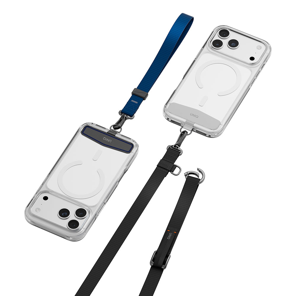 Uniq Vista Flex 2-in-1 Lanyard and Hand Strap - Black / Deep Blue