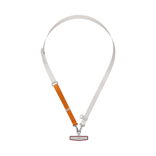 Uniq Vista Flex 2-in-1 Lanyard and Hand Strap - Mist Grey / Volt Orange