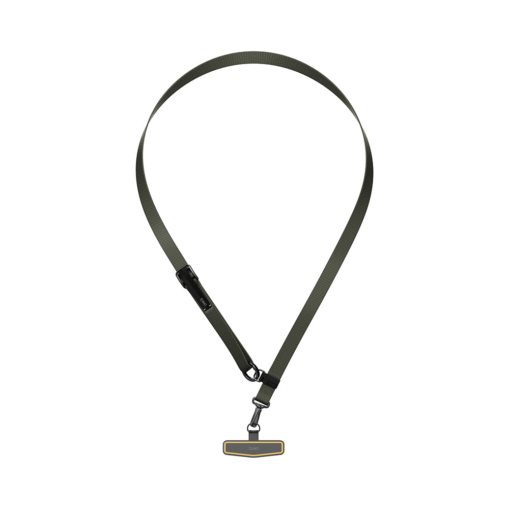 Uniq Vista Flex 2-in-1 Lanyard and Hand Strap - Deep Forest / Canary Yellow