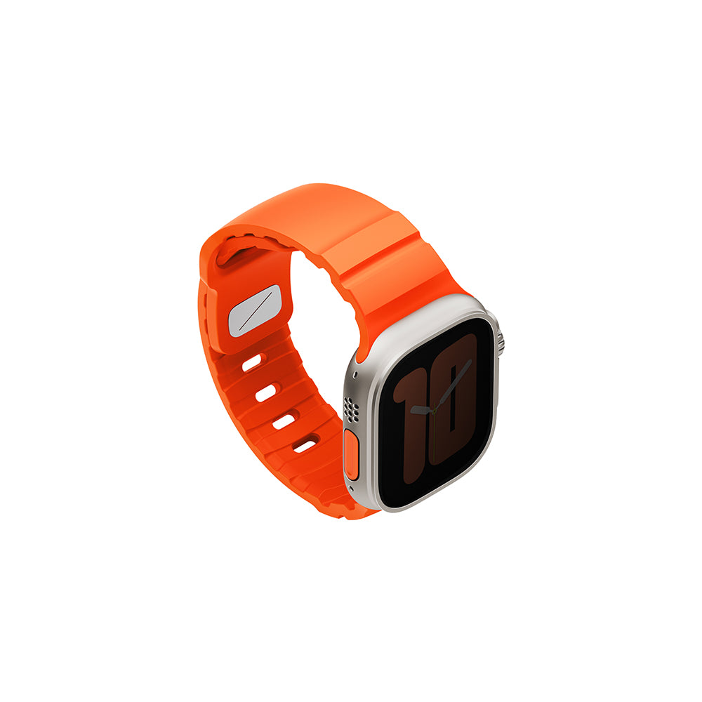 Uniq Alton Silicon Apple Watch Strap 49/46/45/44MM - Flame Orange