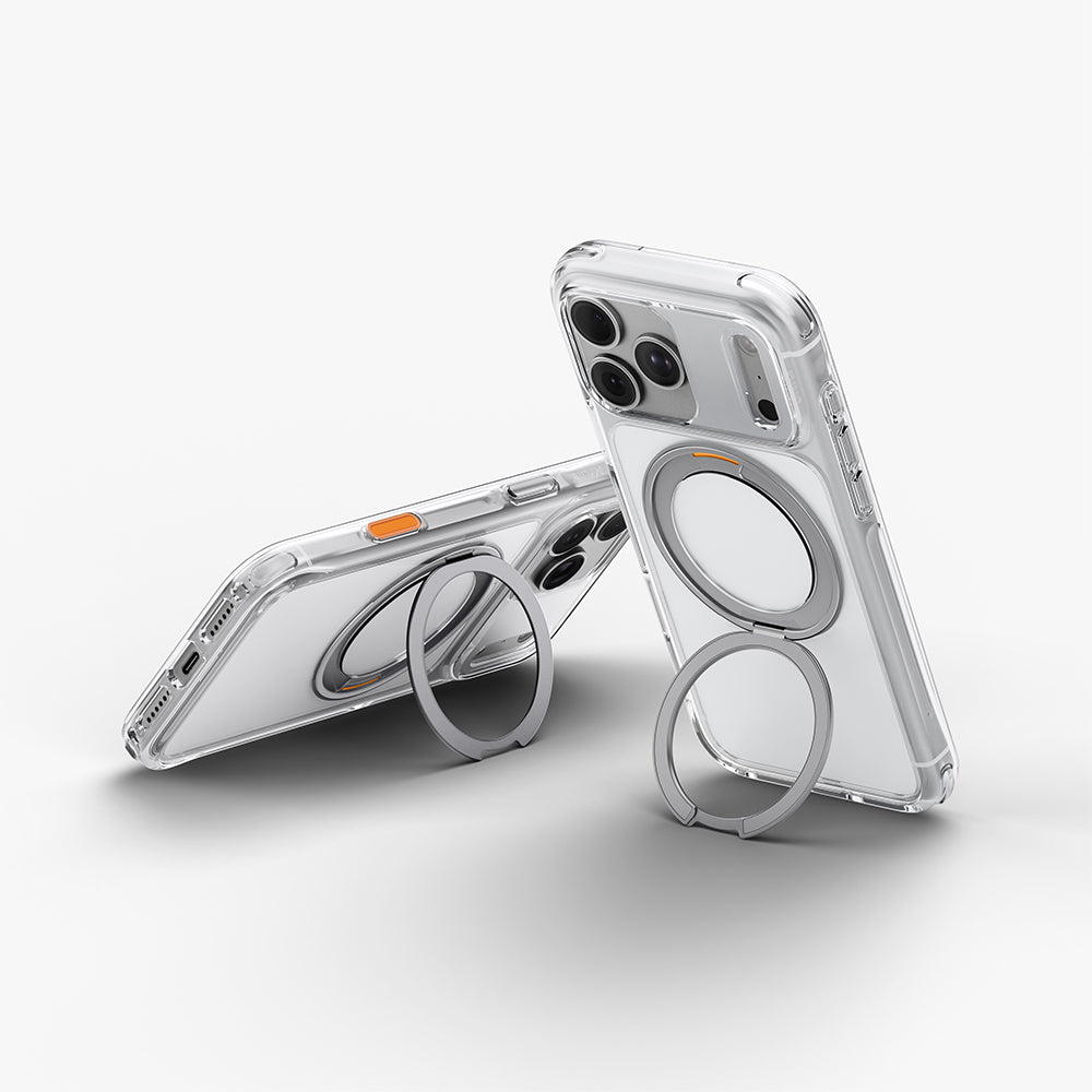 Uniq Hybrid iPhone 18 Pro Max (2026) 6.9 Swivix with 360 Rotating Kickstand - Lucent Clear