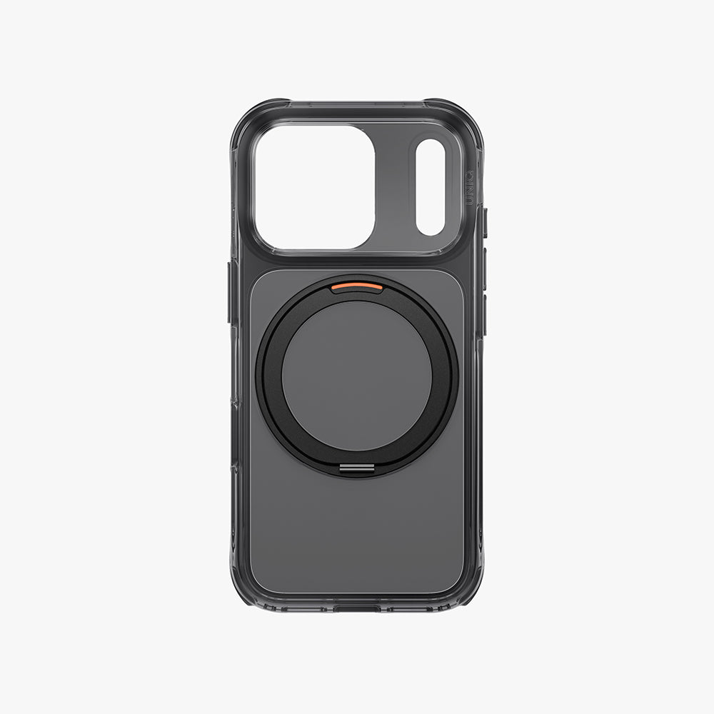 Uniq Hybrid iPhone 18 Pro Max (2026) 6.9 Swivix with 360 Rotating Kickstand - Carbon Black