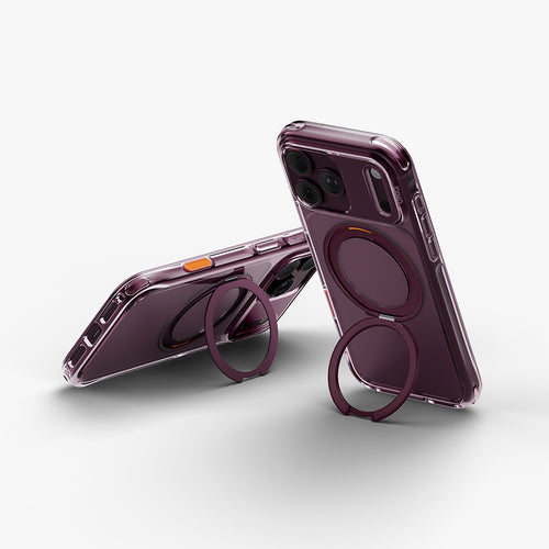 Uniq Hybrid iPhone 18 Pro Max (2026) 6.9 Swivix with 360 Rotating Kickstand - Deep Burgundy