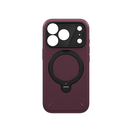 Uniq Hybrid iPhone 18 Pro Max (2026) 6.9 Elix with 360 Rotating Kickstand - Deep Maroon