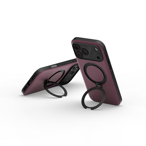 Uniq Hybrid iPhone 18 Pro Max (2026) 6.9 Elix with 360 Rotating Kickstand - Deep Maroon