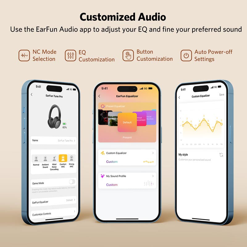 EarFun Tune Pro ANC Wireless Headphone