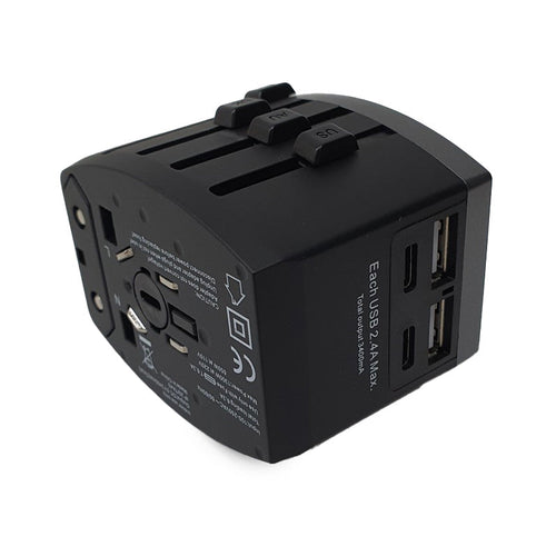 Morries MSR25 Universal Travel Adapter with 2USB-C & 2USB Port