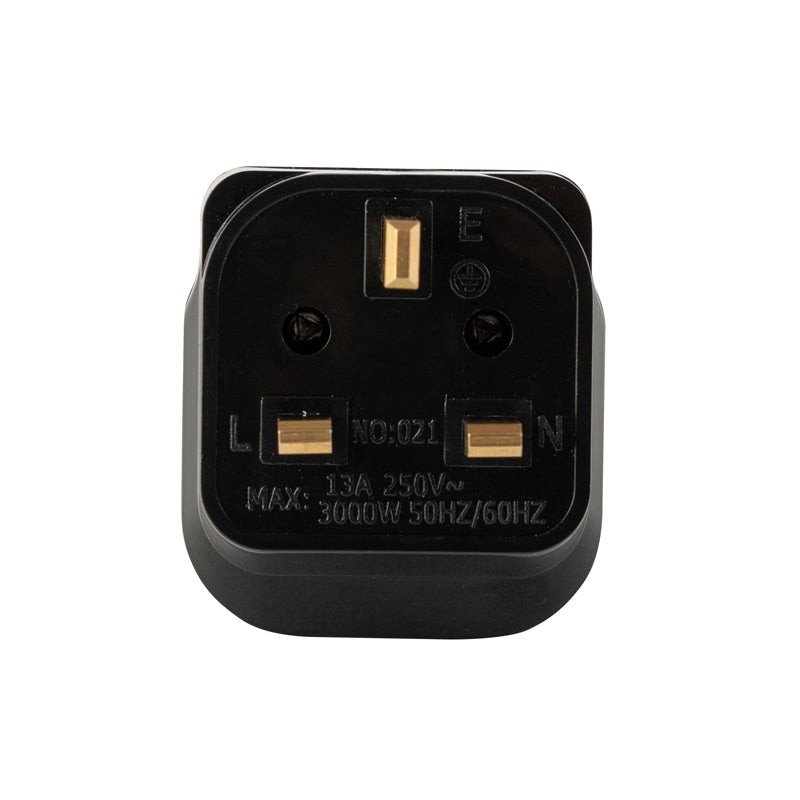 Morries MS3106N Travel Adaptor with Neon Indicator (Black)