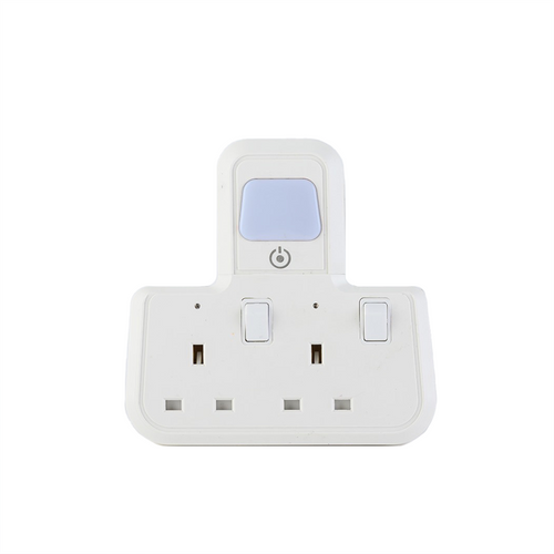 Morries MS282TAWNL T-Shape 2Way Adapter with Night Light Function