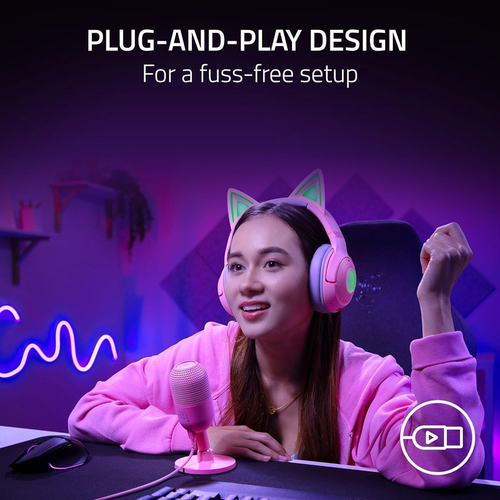 Razer Seiren V3 Mini Ultra-Compact USB Mic Quartz Edition