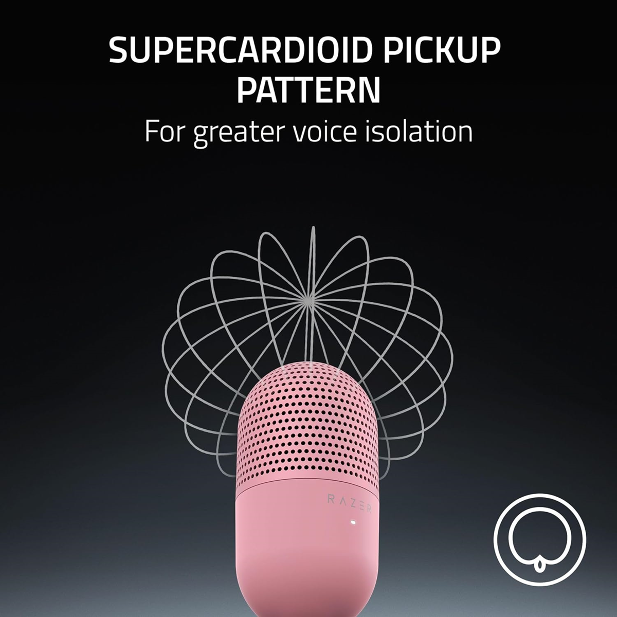 Razer Seiren V3 Mini Ultra-Compact USB Mic Quartz Edition