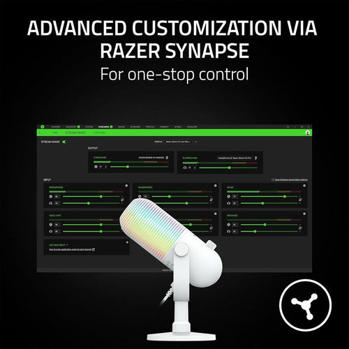 Razer Seiren V3 Chroma - RGB USB Mic White Edition