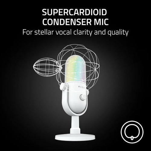 Razer Seiren V3 Chroma - RGB USB Mic White Edition