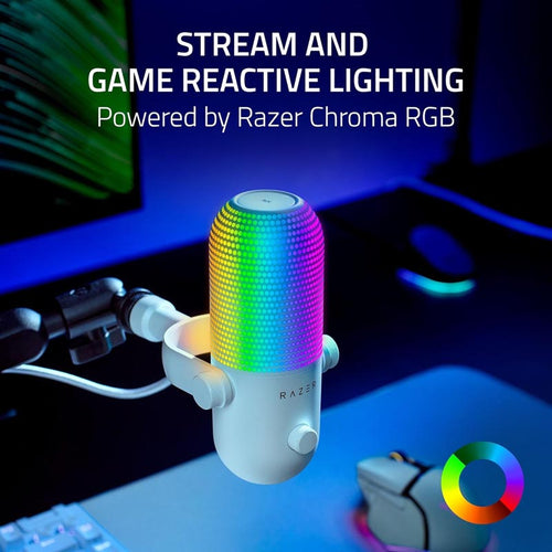 Razer Seiren V3 Chroma - RGB USB Mic White Edition