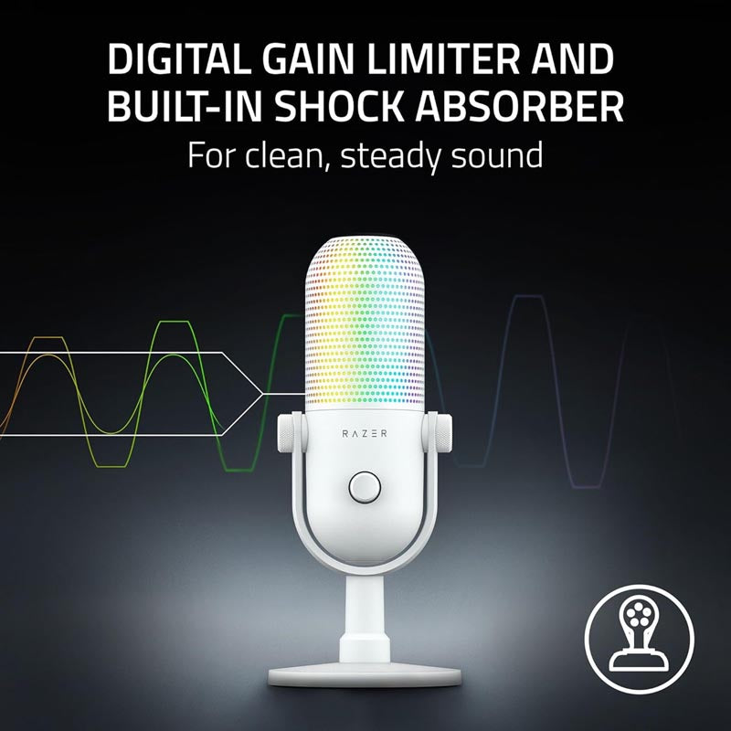 Razer Seiren V3 Chroma - RGB USB Mic White Edition
