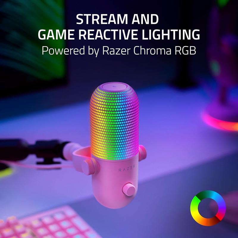 Razer Seiren V3 Chroma - RGB USB Mic Quartz Ed