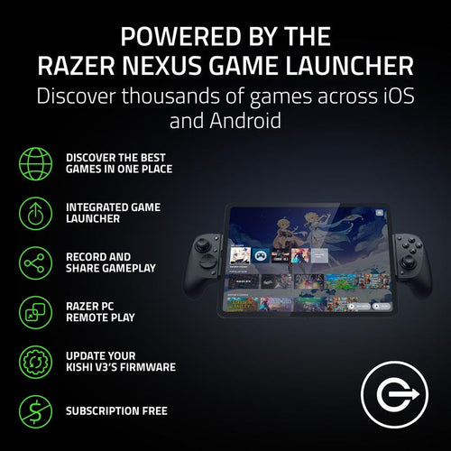 Razer Kishi V3 Pro XL - USB C Gaming Controller for Full-Sized Tablets