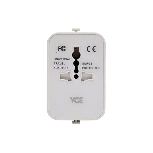 VCE VE-TA5C 2C1A Universal Travel Adaptor (White)