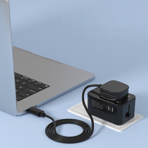 VCE VE-TA5C 2C1A Universal Travel Adaptor (Black)