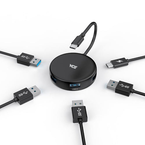 VCE VE-CH05 5-in-1 USB-C Hub (Black)
