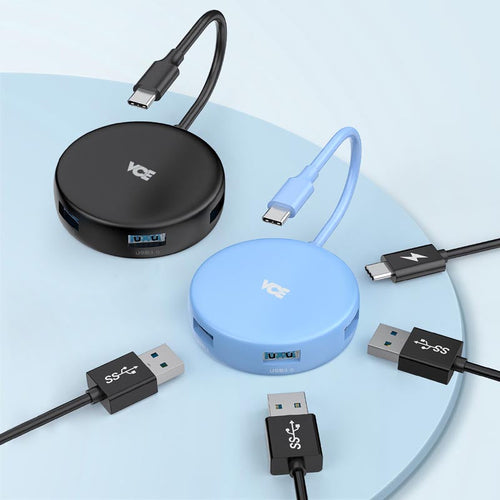 VCE VE-CH05 5-in-1 USB-C Hub (Blue)