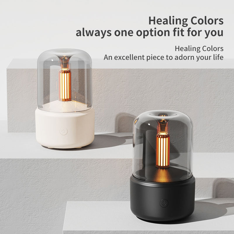 BOS+ DQ702 Candlelight Aromatherapy Machine (Black)