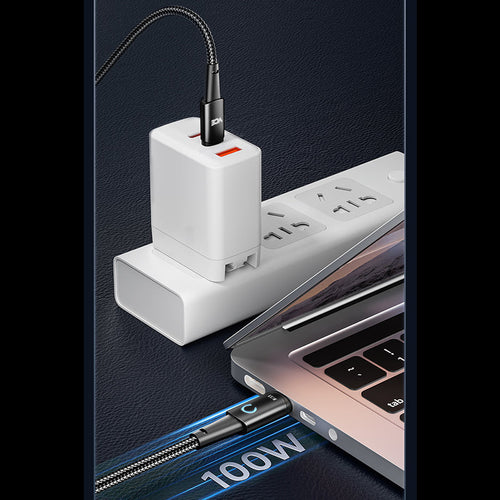 VCE VE-TC09-BK PD100W USB-C to USB-C Cable Black