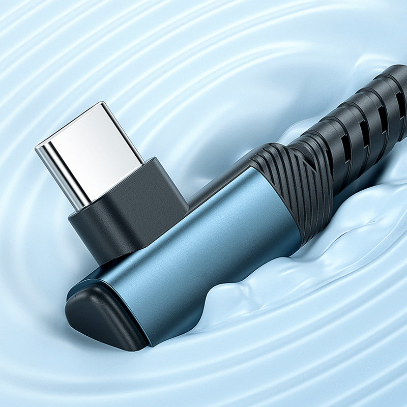 VCE VE-TC10-BL 90° PD60W 1M USB-C to USB-C Cable Blue – Challenger ...