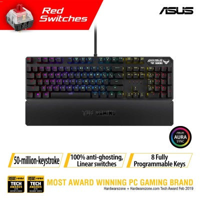 Asus TUF K3 Linear Gaming Keyboard (Red)