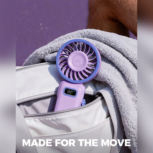 DiveBlues D6036-12PACK#2 Fanzy Handheld Fan Purple