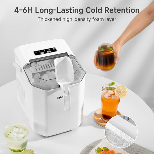 Simplus ZBJH001WH00-S White 1.2L Ice Maker
