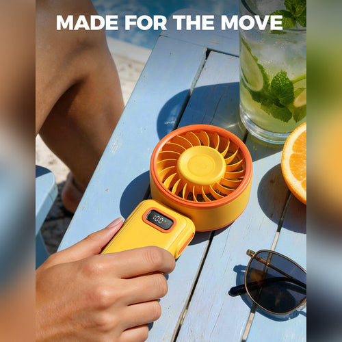 DiveBlues D6036-12PACK#2 Fanzy Handheld Fan Orange
