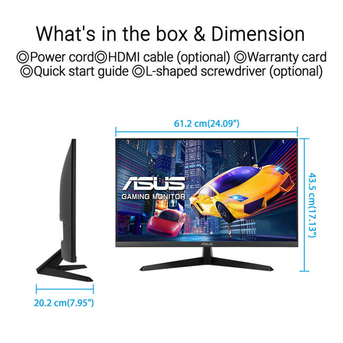 Asus VY279HGR - 27 FHD IPS 120Hz Eye Care Gaming Monitor