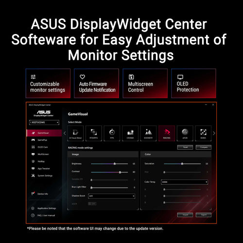 Asus ROG Strix XG27UCDMG - 27 UHD QD-OLED 240Hz Gaming Monitor