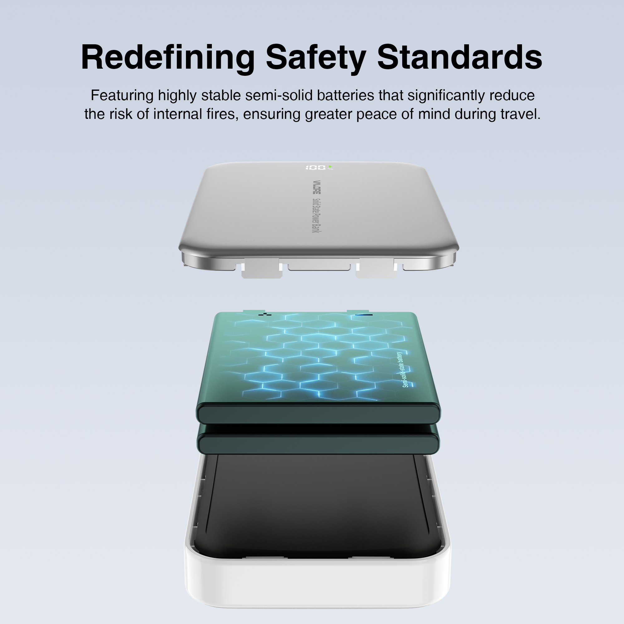 Valore PD45W 10000mAh Power Bank Silver PS01-SL (K7-10YS1)