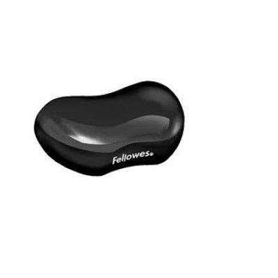 Fellowes Crystal Gel Flex Wrist Rest (Black) (F91123)
