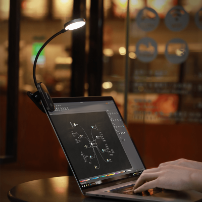Baseus DGRAD-0G Comfort Reading Mini Clip Lamp (Dark Gray)