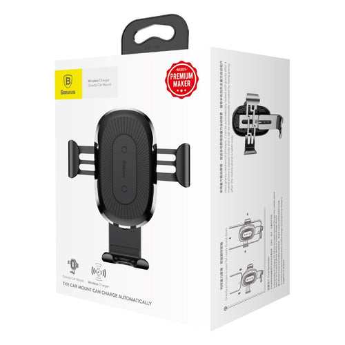 Baseus WXYL-01 Wireless Car Mount Phone Holder (Black)