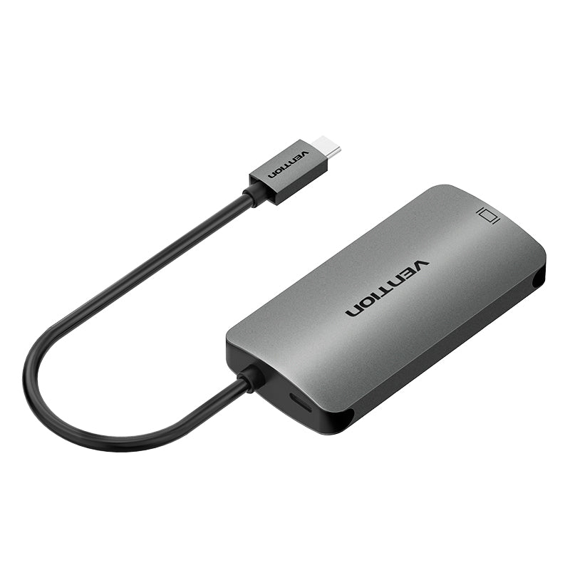 Vention CGIHA Type-C to HDMI+USB3.0 Adapter (Grey)