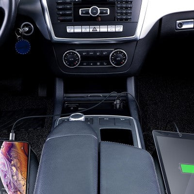 Baseus CCMLC20A-01 Dual USB-A QC Quick Car Charging 45W (Black)