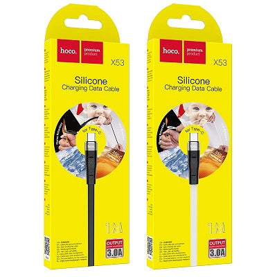 HOCO X53 Angel Silicone Type-C USB Cable (Black)