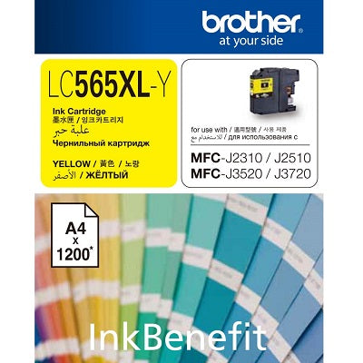 brother LC565XLY Ink Cartridge (Yellow)