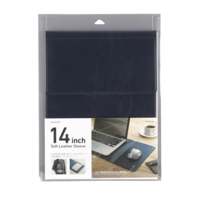 Elecom BM-IBSVD14 Inner Bag DeskMat X Leather Case 14inch (Navy)