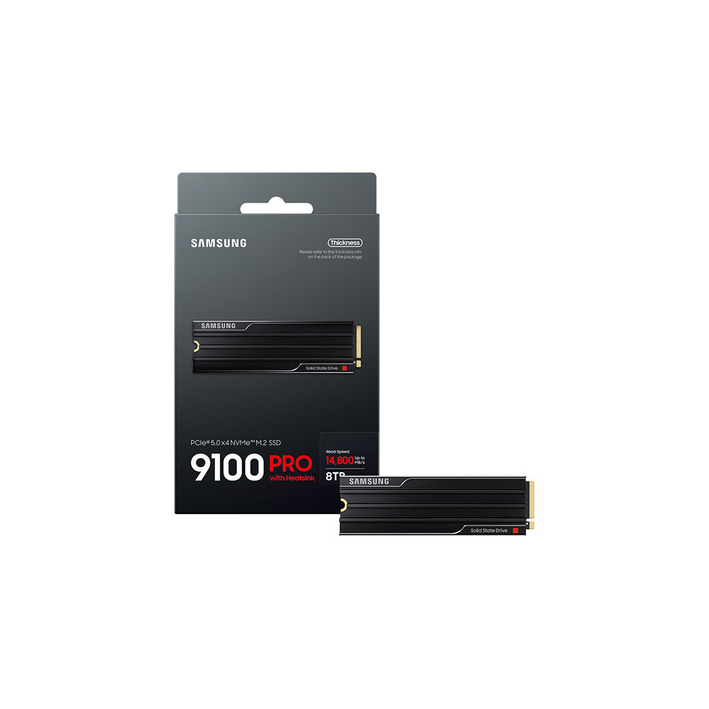 Samsung 9100 Pro with Heatsink 8TB PCIe 5.0 NVMe M.2 SSD